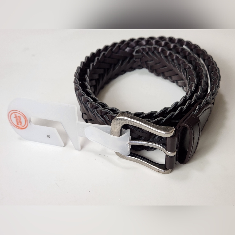 Wonder Nation Boys’ Brown Braided Belt Size Small NWT